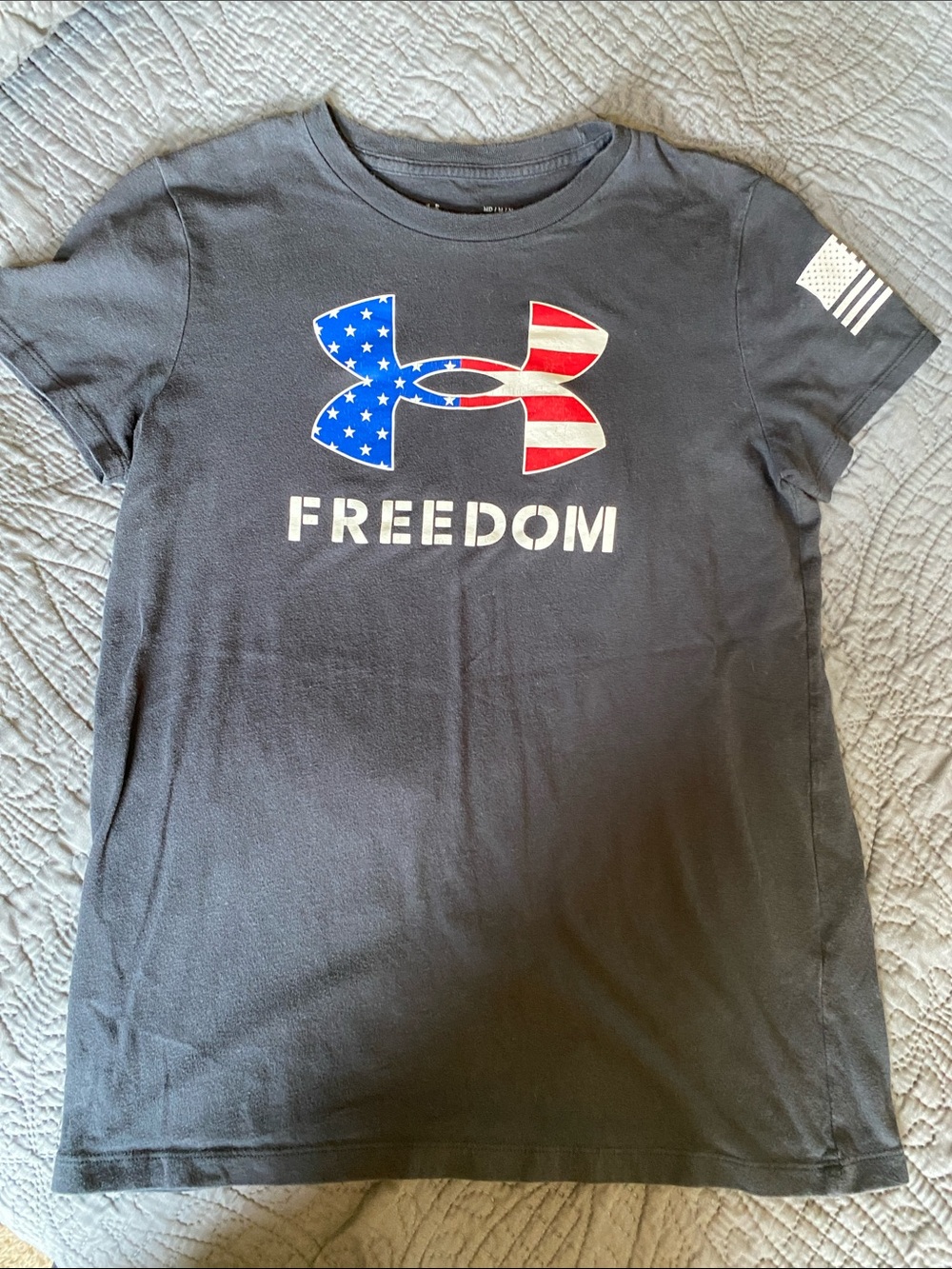 Under Armour Tee with American Flag Logo